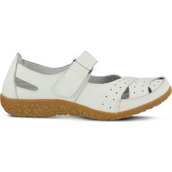 Spring Step Streetwise Mary Jane Flat W - White