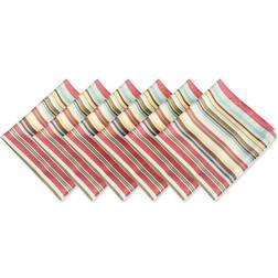 DII Summer Stripe Cloth Napkin Red (50.8x50.8cm)