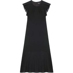 Theory Ruffle Sleeve Dress - Black