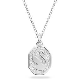 Swarovski Signum Pendant Necklace - Silver/Transparent