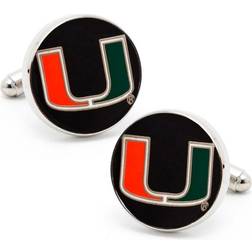 Cufflinks Inc Miami Hurricanes Cufflinks - Silver/Multicolour