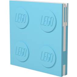 LEGO SKOLEUDSTYR Locking Note Book, Azur With gel pen hos Magasin Blå