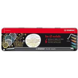 Stabilo Pen 68 Metallic 6-pack