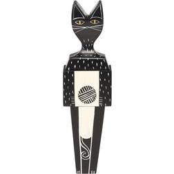 Vitra Wooden Doll Cat in Black/White, Size Large: 15.75" H