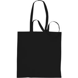 Absolute Apparel Absolute Apparel Cotton Shopper Bag (Pack of 2) (One Size) (Black)
