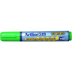 Artline Whiteboard 519 Diagonally Cut Green 5mm