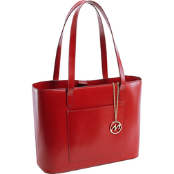 McKlein 97536 Alyson Leather Shoulder Tote, Red