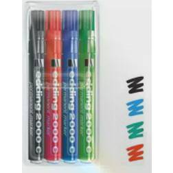 Edding 2000C-4 Permanent marker, rund spids 1,5-3mm, 4ass (10stk