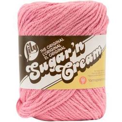 Lily Sugar 'n' Cream Knitting Yarn Rose Pink