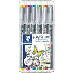 Staedtler STD30805S2SB6 Pigment Liner 308 6 Box