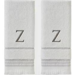 SKL Home Casual Monogram Z Guest Towel White (66.04x40.64cm)