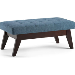 Simpli Home Draper Fabric Settee Bench 39.9x16.9"