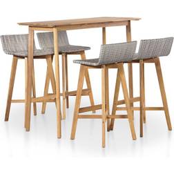 vidaXL 44222 Bargrupp, 1 Bord inkl. 4 Stolar
