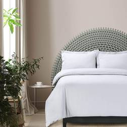 Azores Home Solid Duvet Cover White (279.4x243.84cm)