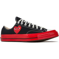 Converse x Comme des Garçons PLAY Chuck 70 Low Top - Black/Red/Egret