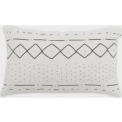 Safavieh Tari Complete Decoration Pillows White, Black (50.8x30.48cm)