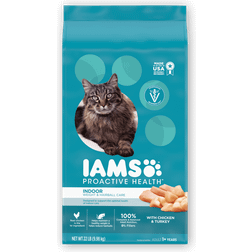IAMS Proactive Health Adult Indoor Weight & Hairball Care with Chicken & Turkey 10kg