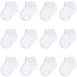 Hudson Basic No Show Socks 12-Pack - White (10754052)