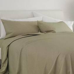 Home Collection Checkered Bed Sheet Green (243.84x205.74cm)