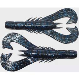 Googan Baits Krackin Craw 4" Black Blue Flake 7-pack