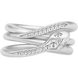 Julie Sandlau Boa Ring - Silver/Transparent