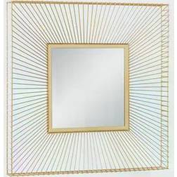 CosmoLiving by Cosmopolitan Gold Metal Contemporary Square Wall Mirror Wall Mirror 26x26"