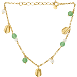 Pernille Corydon Ocean Hope Bracelet - Gold/Pearl/Aventurine