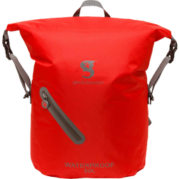 Gecko Lightweight Waterproof 30L Backpack - Red/Grey