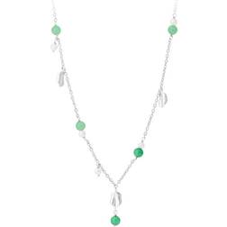 Pernille Corydon Ocean Hope Necklace - Silver/Pearl/Aventurine