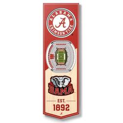 YouTheFan Alabama Crimson Tide 3D StadiumView Banner