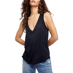 Free People Moon Dance Tank Top - Black