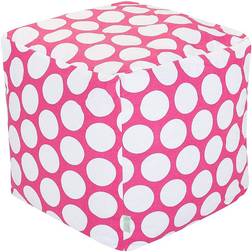 Majestic Home Goods Large Polka Dot Pouffe 17"