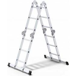 AWTools Aluminium Multipurpose Articulated Ladder 4x3 150kg