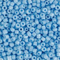 Creativ Company Rocaille Seed Beads, D 3 mm, size 8/0 hole size 0,6-1,0 mm, turquoise, 25 g/ 1 pack