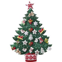 Nordic Tree Advent Calendar Felt Applique Kit