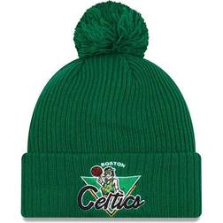 New Era Boston Celtics 2021 NBA Tip-Off Team Color Pom Cuffed Knit Cap - Green