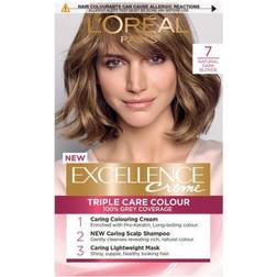 L'Oréal Paris Excellence Crème Permanent Hair Color #7.0 Natural Dark Blonde