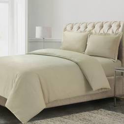 Azores Home Solid Duvet Cover Beige (243.84x233.68cm)
