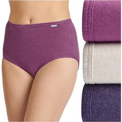 Jockey Elance Brief 3-pack - Oatmeal Heather/Boysenberry Heather/Perfect Purple Heather