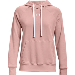 Under Armour Women's Rival Fleece HB Hoodie - Retro Pink/White