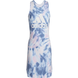 adidas Training Curved Hem Tank Dress - White
