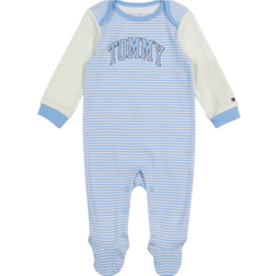 Tommy Hilfiger Baby Boy's Striped Footie - Blue White