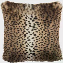 Safavieh Leopard Complete Decoration Pillows Black, Brown (50.8x50.8)