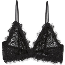 Anine Bing Lace with Trim Bra - Black