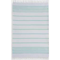 Linum Home Textiles Herringbone Fouta Bath Towel Blue (175.26x96.52)