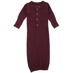 L'ovedbaby Organic Gown - Eggplant (OR442e)