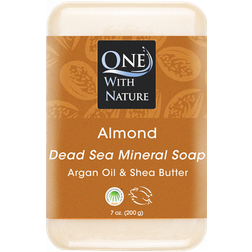 One With Nature Dead Sea Minerals Soap Almond 200g