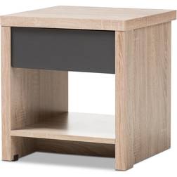 Baxton Studio Jamie Bedside Table 15.8x15.8"