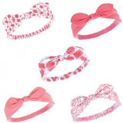 Hudson Knotted Jersey Headbands 5-pack - Flamingo (10158553)