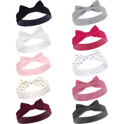 Hudson Headbands 10-pack - Black and Gold Heart (10158532)